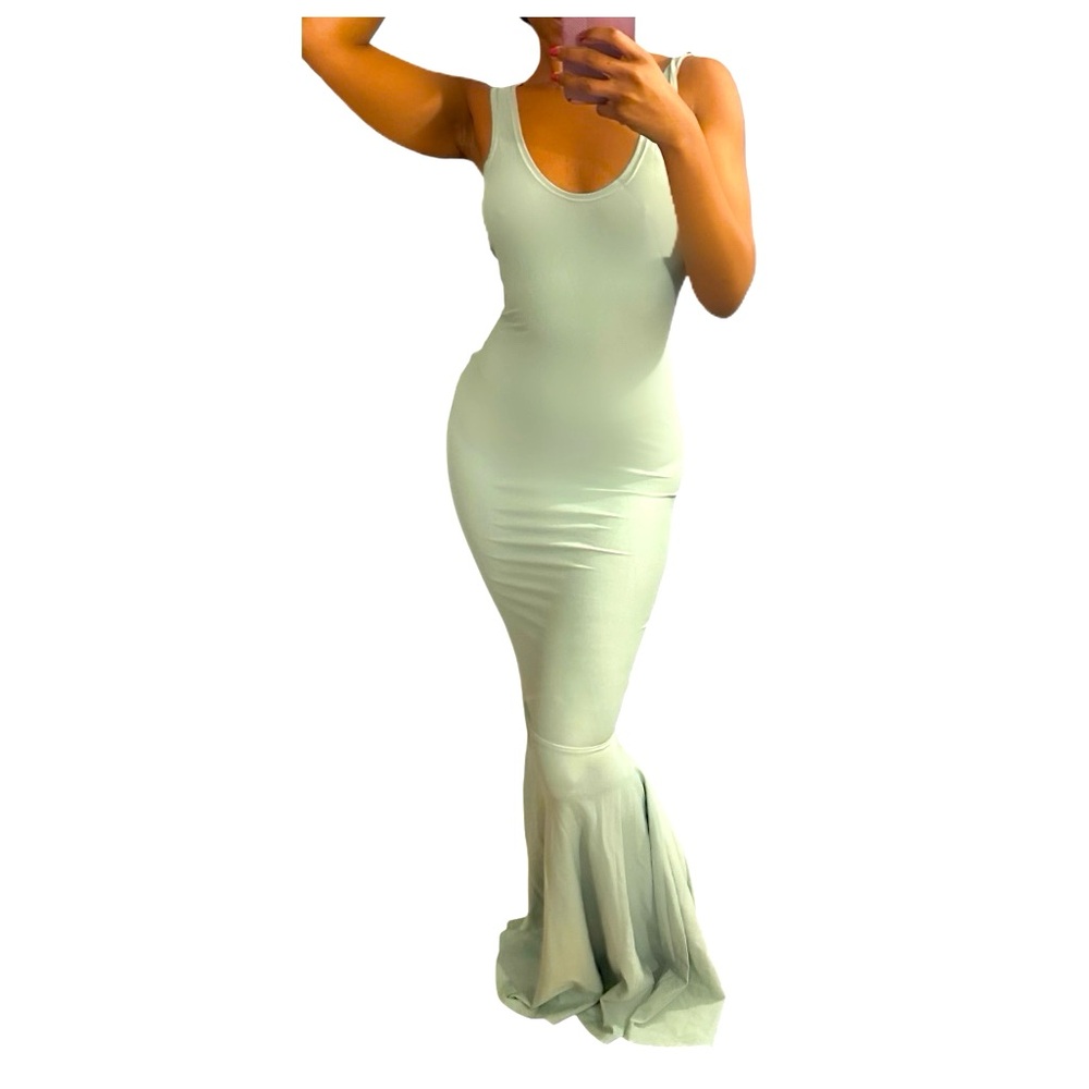 Mint Green Maxi Mermaid dress